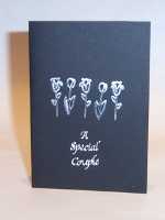 Black and Silver Wedding Card